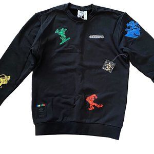 Adidas Goofy Crew Sweatshirt Small Black